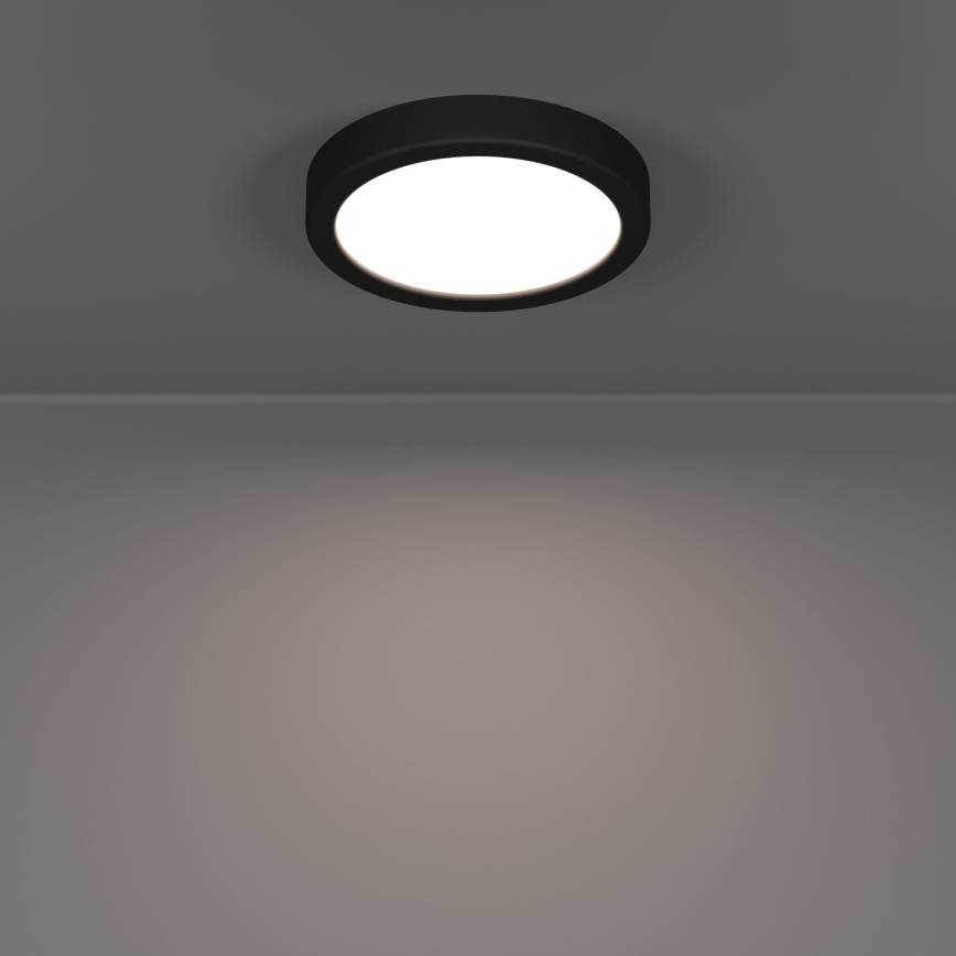 Eglo - Lampada da soffitto per bagno LED/7,5W/230V 2700/4000/6500K Ø 16,6 cm IP44 nera