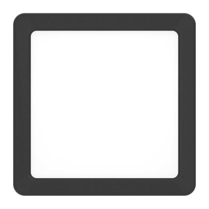 Eglo - Plafoniera da bagno a LED, 7W/230V, 15x15 cm, IP44, nera