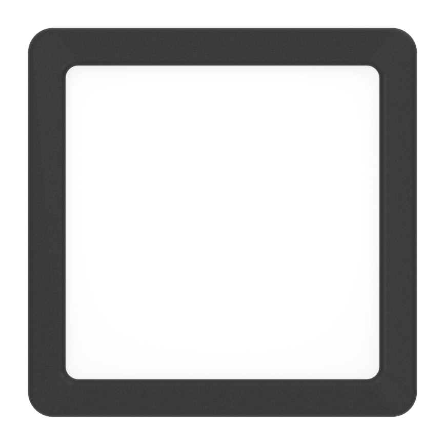 Eglo - Plafoniera da bagno a LED, 7W/230V, 15x15 cm, IP44, nera
