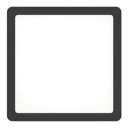 Eglo - Plafonnier LED pour salle de bains LED/10,5 W/230 V 22x22 cm IP44 noir