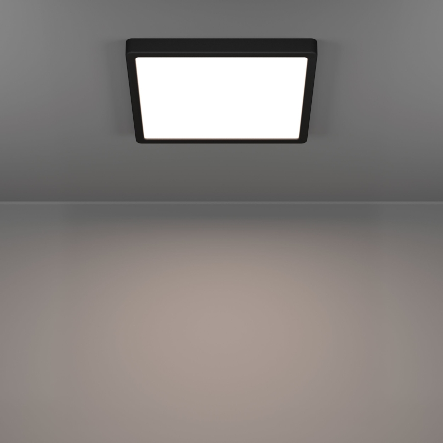 Eglo - Plafonnier LED pour salle de bains LED/13W/230V 29x29 cm IP44 noir