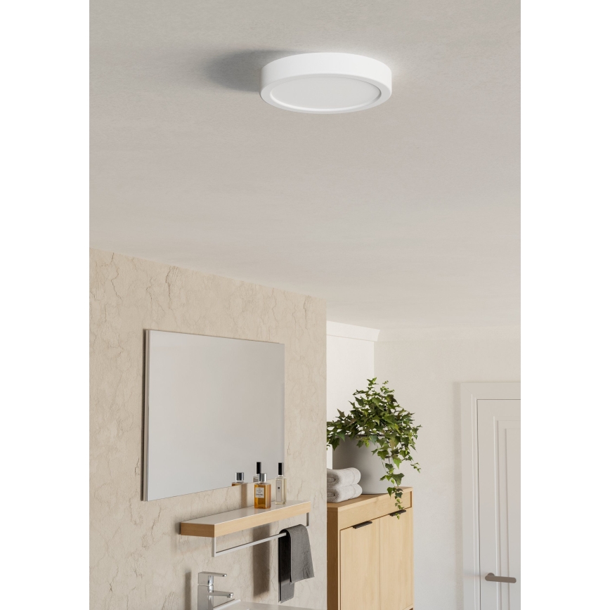 Eglo - LED-Deckenleuchte für Badezimmer LED/7,5W/230V 2700/4000/6500K Ø 16,6 cm IP44 Weiß