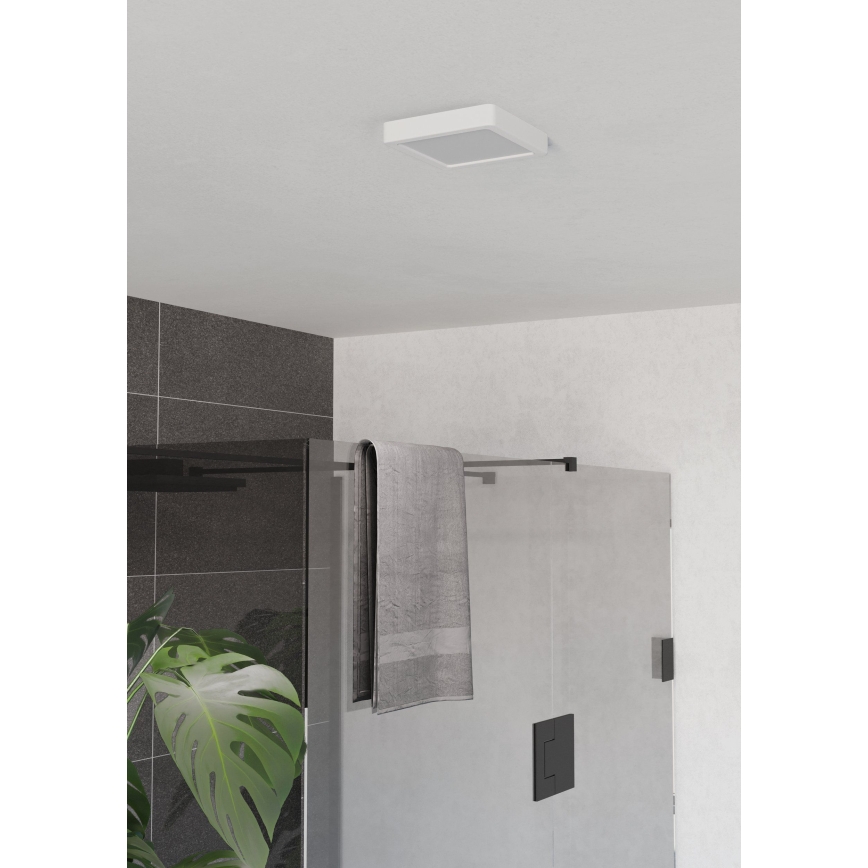Eglo - LED-Deckenleuchte für Badezimmer LED/7W/230V 2700/4000/6500K 15x15 cm IP44 weiß
