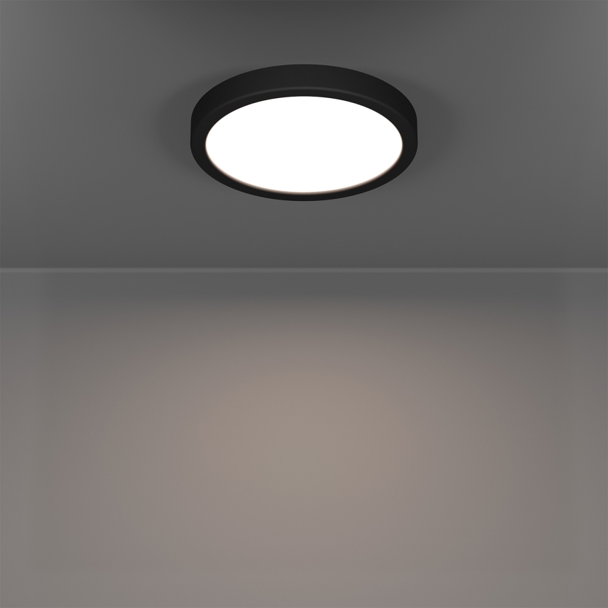 Eglo - Plafoniera LED RGBW dimmerabile per bagno LED/11,2W/230V 2700-6500K Ø 21,1 cm IP44 nero