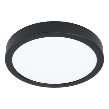 Eglo - Plafonnier de salle de bains LED RGBW dimmable, 11,2 W / 230 V, 2700–6500 K, Ø 21,1 cm, IP44, noir