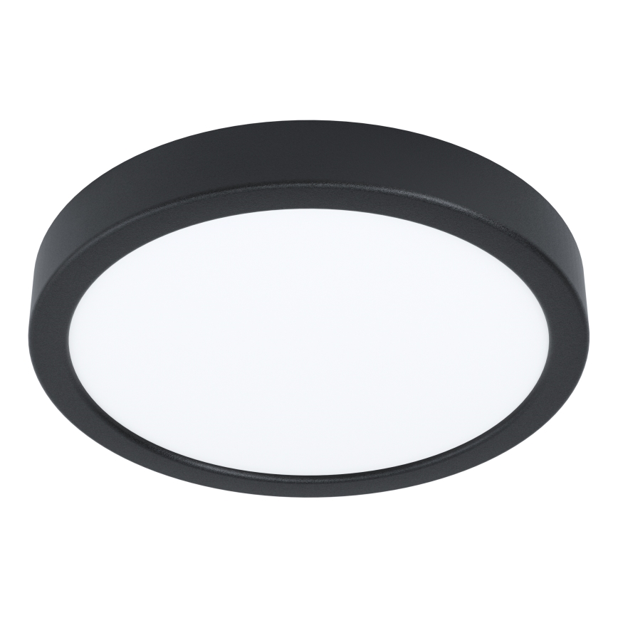 Eglo - Plafonnier de salle de bains LED RGBW dimmable, 11,2 W / 230 V, 2700–6500 K, Ø 21,1 cm, IP44, noir