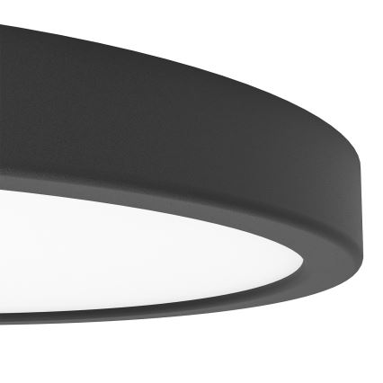Eglo - Plafonnier de salle de bains LED RGBW dimmable LED/14,3W/230V 2700–6500K Ø 27,8 cm IP44 noir