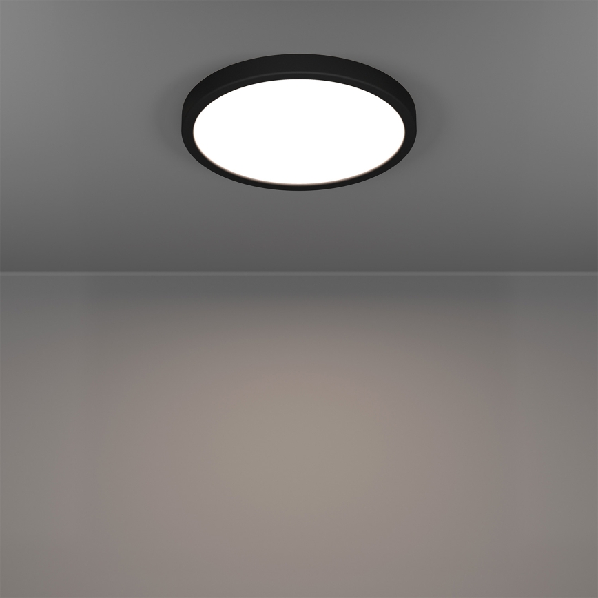 Eglo - Plafoniera da bagno LED RGBW dimmerabile LED/14,3W/230V 2700-6500K Ø27,8cm IP44 nero