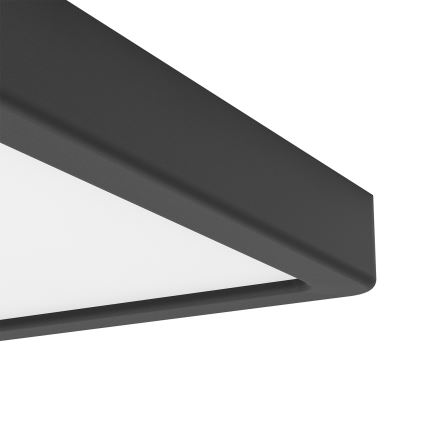 Eglo - Plafoniera LED RGBW dimmerabile per bagno LED/10,5W/230V 2700-6500K 22x22 cm IP44 nera
