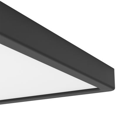 Eglo - Plafonnier LED RGBW dimmable pour salle de bains LED/13,5W/230V 2700-6500K 29,5x29,5 cm IP44 noir
