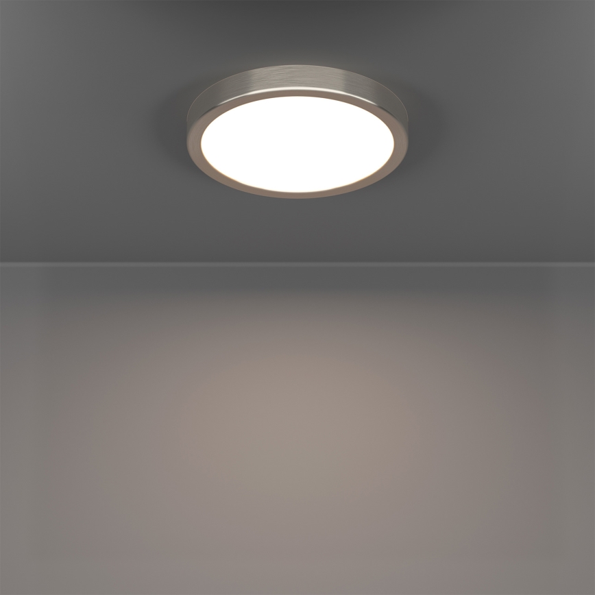 Eglo - LED RGBW dimmbare Badezimmer-Deckenleuchte LED/11,2W/230V 2700-6500K Ø 21,1 cm IP44 mattchrom