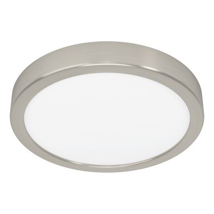 Eglo - Plafonnier LED RGBW dimmable pour salle de bains, 11,2 W, 230 V, 2700-6500K, Ø 21,1 cm, IP44, chrome mat