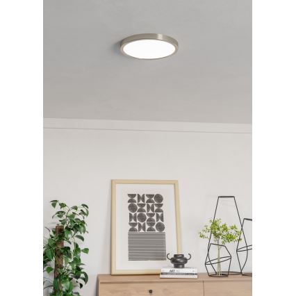 Eglo - Plafonnier de salle de bains LED RGBW dimmable LED/14,3W/230V 2700-6500K Ø 27,8 cm IP44 chrome mat