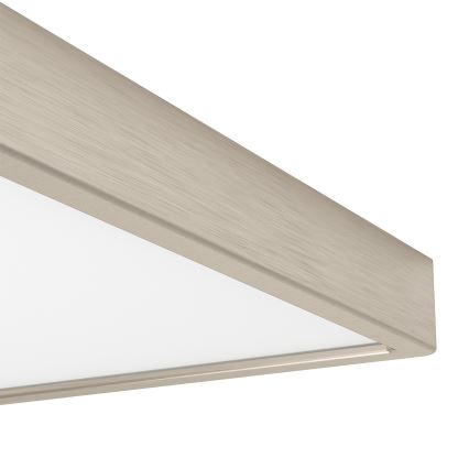 Eglo - LED RGBW Badezimmer-Deckenleuchte, dimmbar, LED/13,5W/230V 2700-6500K 29,5x29,5 cm IP44 mattchrom