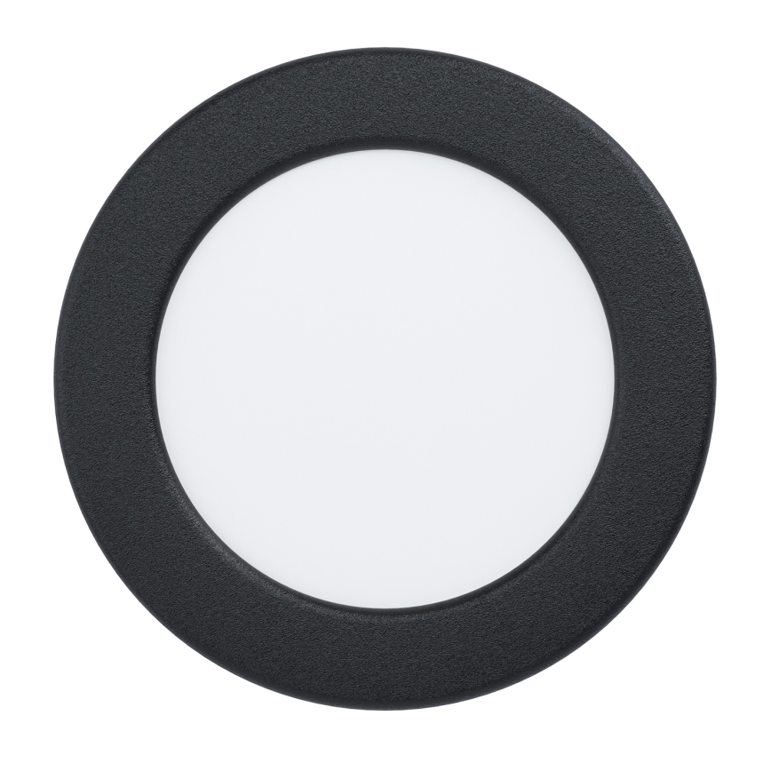 Eglo - Faretto LED da incasso 6,3W, 230V, 2700/4000/6500K, Ø 11,9 cm, nero