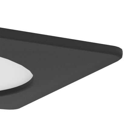 Eglo - Plafonnier encastré LED/6,3W/230V 2700/4000/6500K 11,9x11,9 cm noir