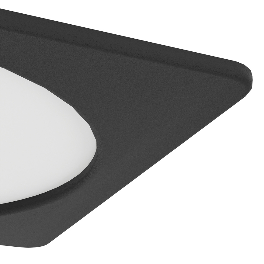 Eglo - LED-Einbauleuchte LED/10,5 W/230 V 2700/4000/6500 K 16,6 x 16,6 cm schwarz