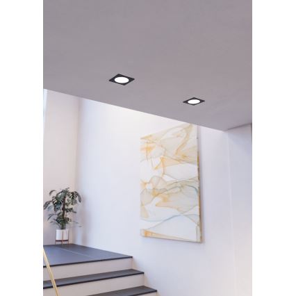 Eglo - Lampada da incasso LED/18,5W/230V 2700/4000/6500K 21,6x21,6 cm nero