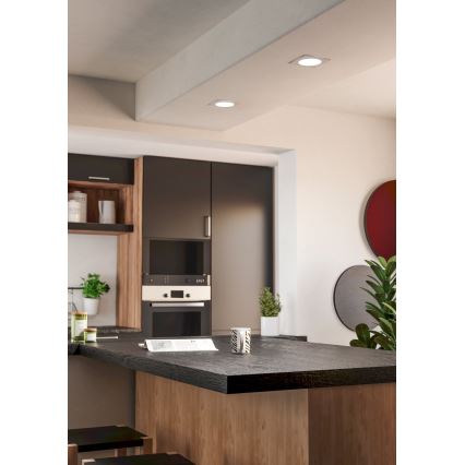 Eglo - Faretto da incasso a LED/6,3W/230V 2700/4000/6500K 11,9x11,9 cm bianco