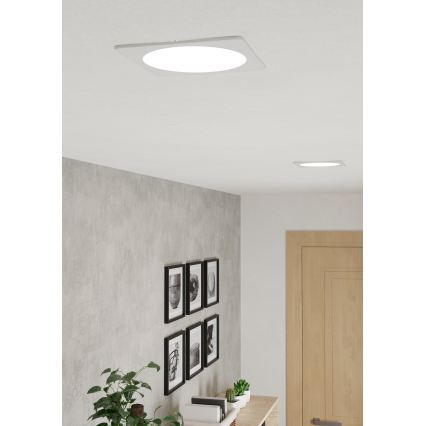 Eglo - Luminaire encastré LED/10,5W/230V 2700/4000/6500K 16,6x16,6 cm blanc
