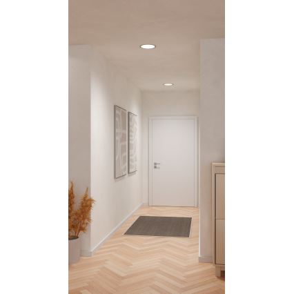 Eglo - Plafoniera da incasso LED/18,5W/230V 2700/4000/6500K Ø 21,6 cm cromo opaco