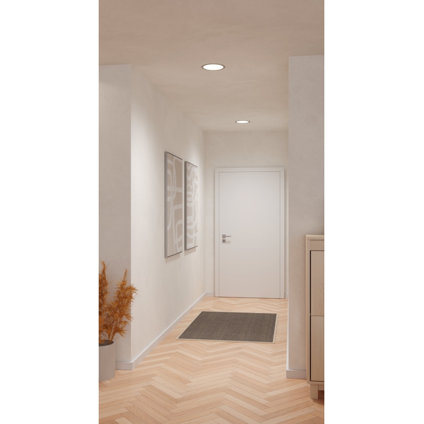 Eglo - Plafoniera da incasso LED/18,5W/230V 2700/4000/6500K Ø 21,6 cm cromo opaco