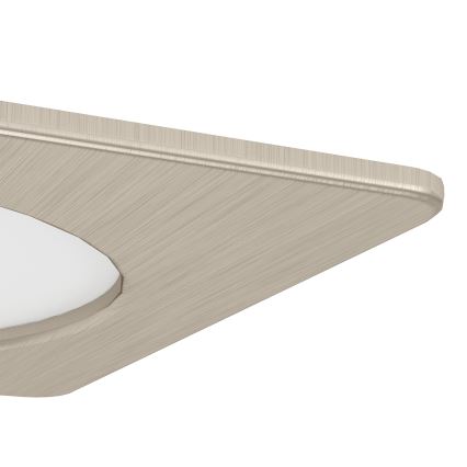 Eglo - Faretto da incasso LED/6,3W/230V 2700/4000/6500K 11,9x11,9 cm finitura cromo satinato