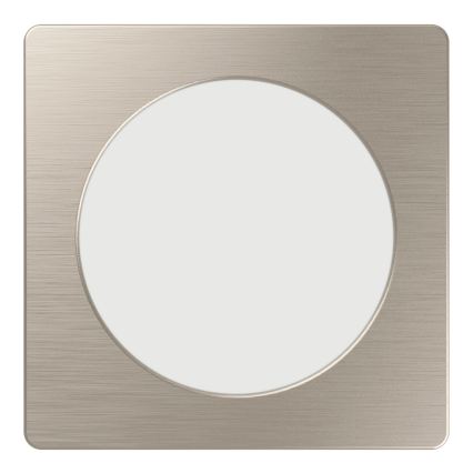 Eglo - Plafonnier encastré LED 6,3 W, 230 V, 2700/4000/6500 K, 11,9 x 11,9 cm, chrome mat