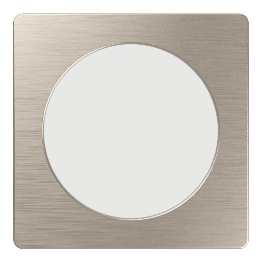 Eglo - Plafonnier encastré LED 6,3 W, 230 V, 2700/4000/6500 K, 11,9 x 11,9 cm, chrome mat
