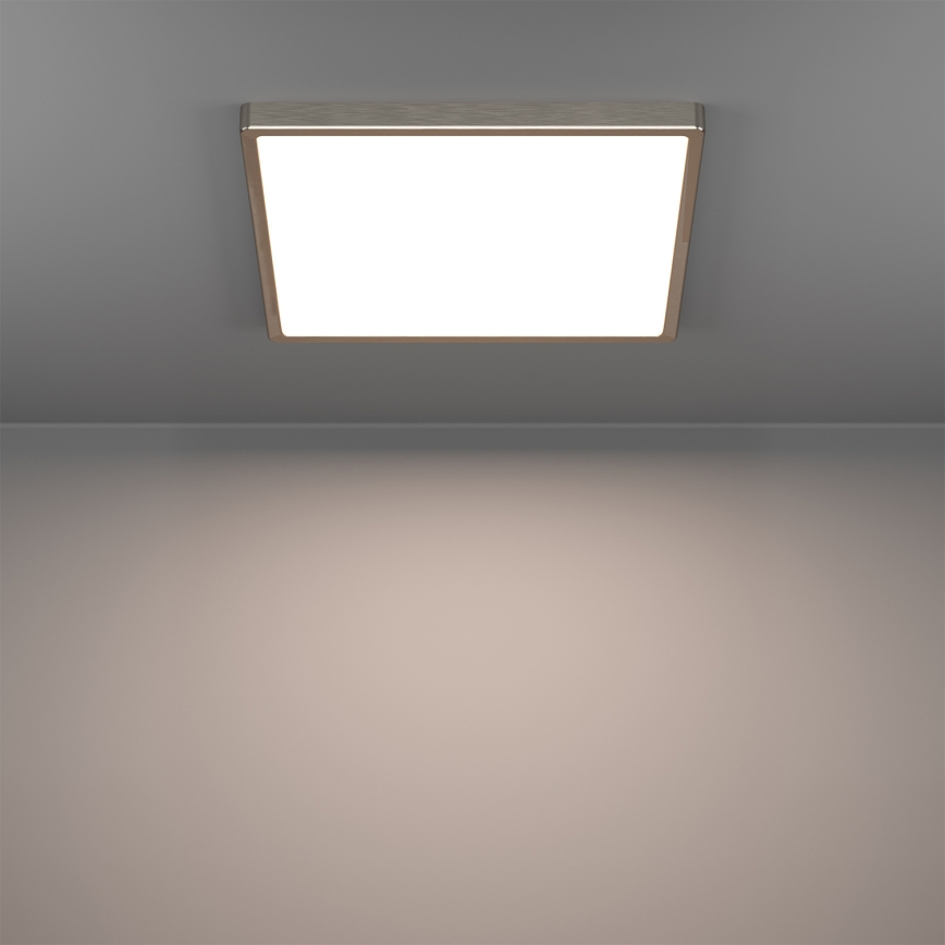 Eglo - LED RGBW dimmbare Badezimmer-Deckenleuchte LED/17,8W/230V 2700-6500K 39x39 cm IP44 matt-chrom