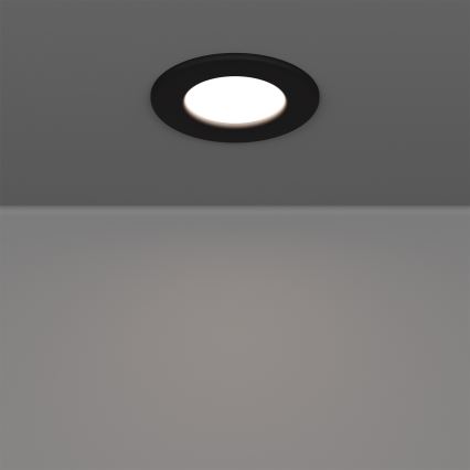 Eglo - 3er-Set RGBW-LED-Einbauleuchten für Badezimmer, dimmbar, LED/2,8W/230V, 2700–6500K, Ø 8,8 cm, IP44, schwarz