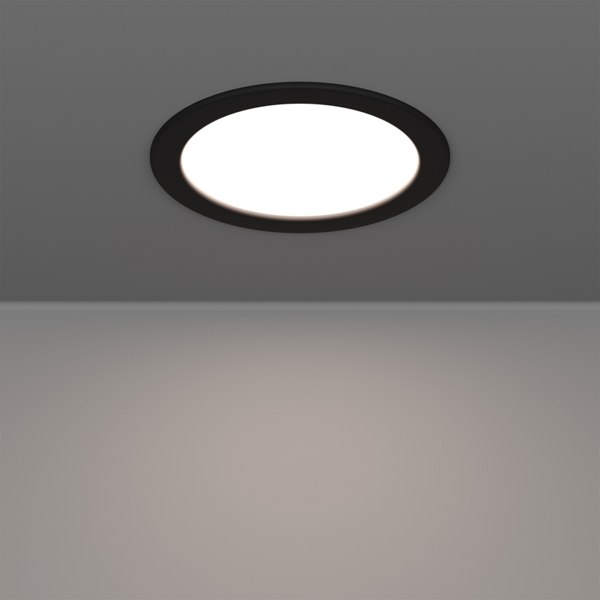 Eglo - LED RGBW dimmbare Einbauleuchte für Badezimmer LED/9,5W/230V 2700-6500K Ø 16,8 cm IP44 schwarz