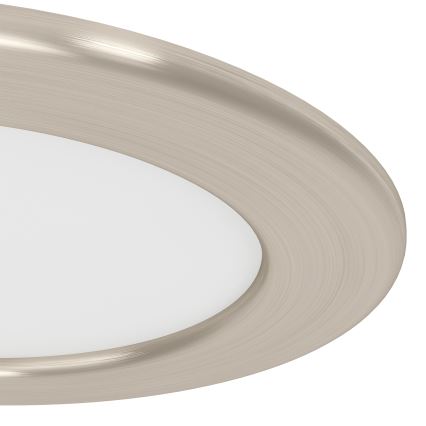 Eglo - Luminaire encastré pour salle de bains LED RGBW dimmable, 5 W, 230 V, 2700–6500 K, Ø 12 cm, IP44, chrome mat