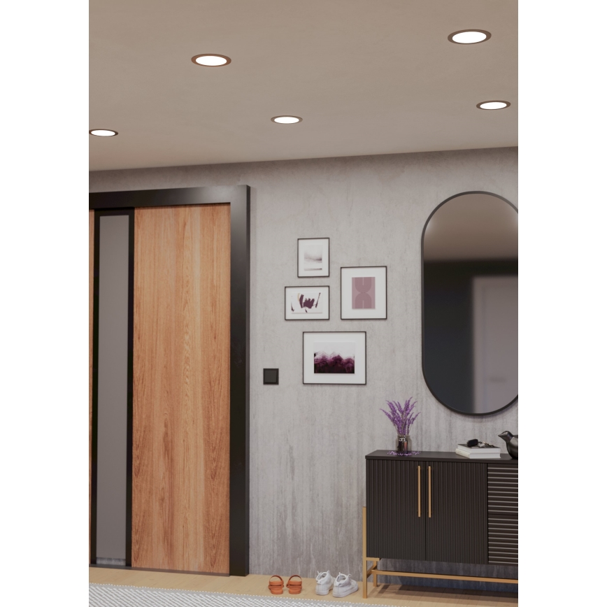Eglo - LED RGBW lampada da incasso dimmerabile per bagno LED/9,5W/230V 2700-6500K Ø 16,8 cm IP44 cromo opaco