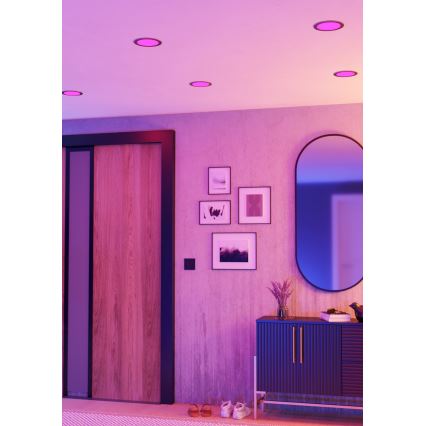 Eglo - LED RGBW lampada da incasso dimmerabile per bagno LED/9,5W/230V 2700-6500K Ø 16,8 cm IP44 cromo opaco