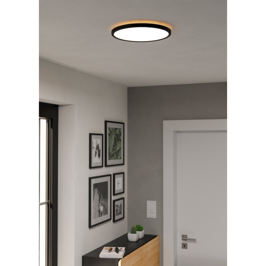 Eglo - Plafoniera LED da esterno LED/13,9W/230V 2700/4000/6500K diametro 30 cm IP44 nero