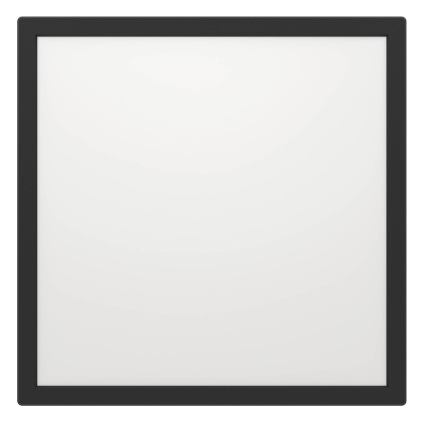 Eglo - LED Badezimmer-Deckenleuchte LED/17,6W/230V 2700/4000/6500K 39x39 cm IP44 Schwarz