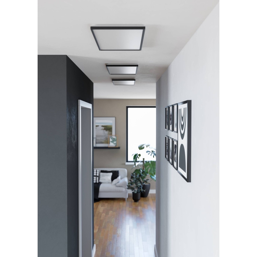 Eglo - LED-Deckenleuchte für den Outdoor-Bereich LED/17,2W/230V 2700/4000/6500K 30x57 cm IP44 schwarz