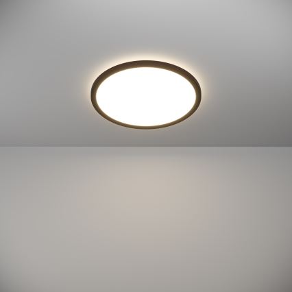 Eglo - LED Dimmerabile per esterni soffitto chiaro LED/18,5W/230V 2700-6500K diametro 38,9 cm IP44 nero + telecomando
