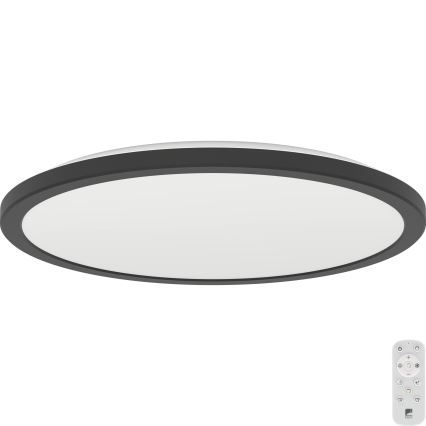 Eglo - Plafonnier extérieur à intensité variable LED/18,5W/230V 2700-6500K d. 38,9 cm IP44 noir + télécommande