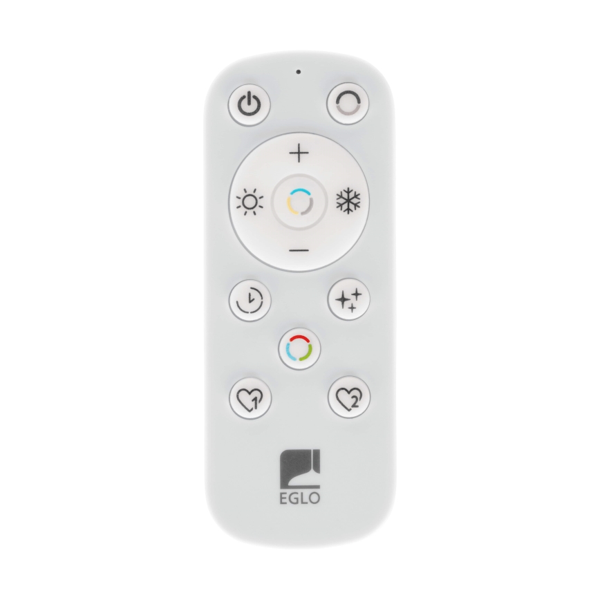 Eglo - Plafonnier extérieur à intensité variable LED/18,5W/230V 2700-6500K d. 38,9 cm IP44 noir + télécommande