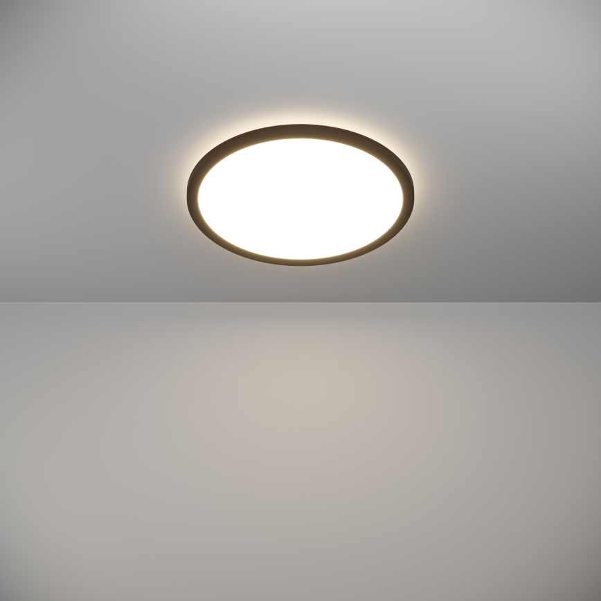 Eglo - Plafonnier extérieur à intensité variable LED/18,5W/230V 2700-6500K d. 38,9 cm IP44 noir + télécommande