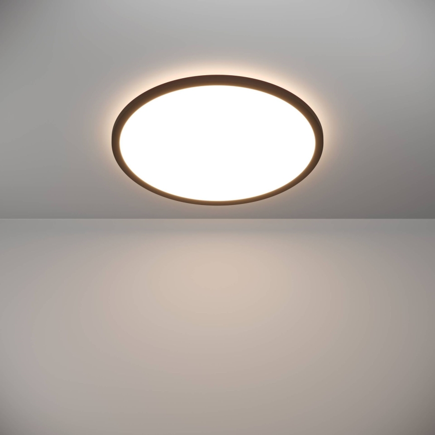 Eglo - Dimmbare LED-Outdoor-Deckenleuchte LED/16,8W/230V 2700-6500K d 50 cm IP44 schwarz + Fernbedienung
