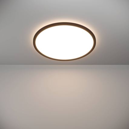 Eglo - Plafonnier extérieur à intensité variable LED/16,8W/230V 2700-6500K d. 50 cm IP44 noir + télécommande