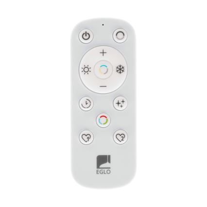 Eglo - Plafonnier extérieur à intensité variable LED/17,6W/230V 2700-6500K 39x39 cm IP44 noir + télécommande