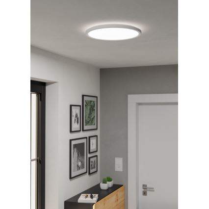 Eglo - Plafonnier extérieur à intensité variable LED/18,5W/230V 2700-6500K d. 38,9 cm IP44 blanc + télécommande