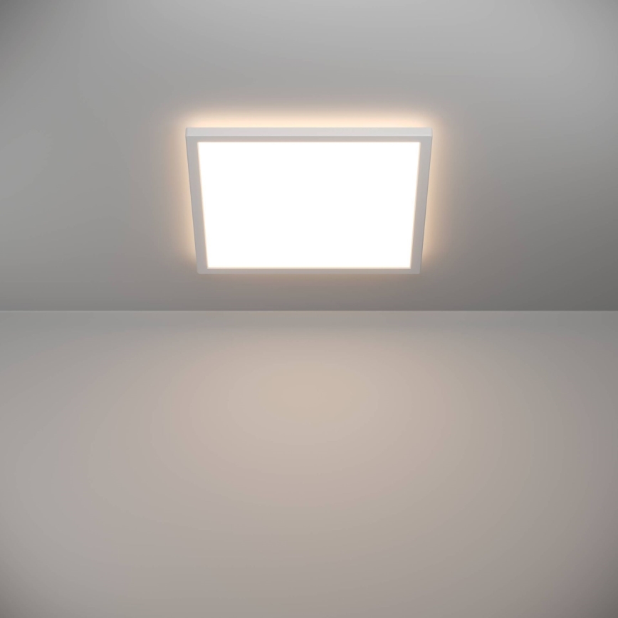 Eglo - Plafonnier extérieur à intensité variable LED/17,6W/230V 2700-6500K 39x39 cm IP44 blanc + télécommande
