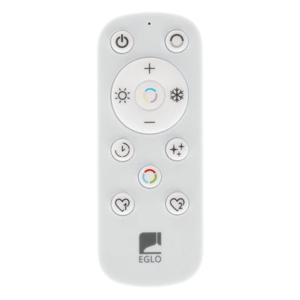 Eglo - Plafonnier extérieur à intensité variable LED/17,6W/230V 2700-6500K 39x39 cm IP44 blanc + télécommande