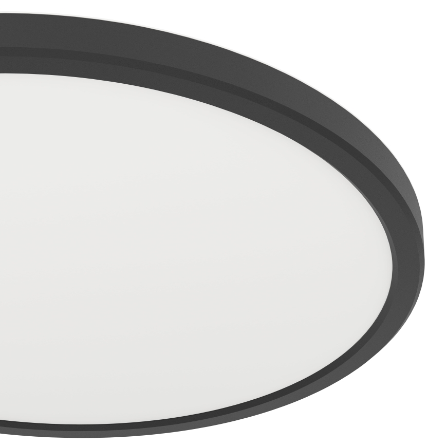Eglo - Plafonnier extérieur RGBW à intensité variable LED/13,9W/230V 2700-6500K d. 30 cm IP44 noir ZigBee