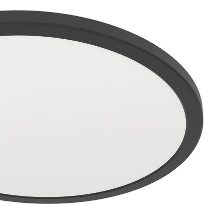 Eglo - Plafonnier extérieur RGBW à intensité variable LED/18,5W/230V 2700-6500K d. 38,9cm IP44 noir ZigBee